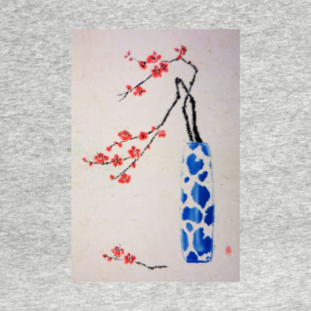 Chinese Painting of Plum Blossoms by Glitteringworld